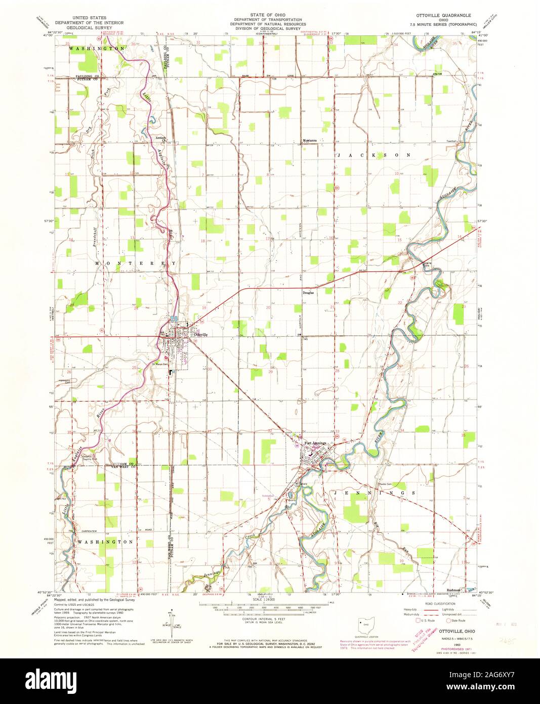 Map of ottoville ohio Cut Out Stock Images & Pictures Alamy