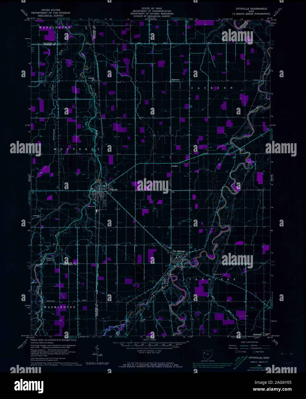 Map of ottoville ohio hires stock photography and images Alamy