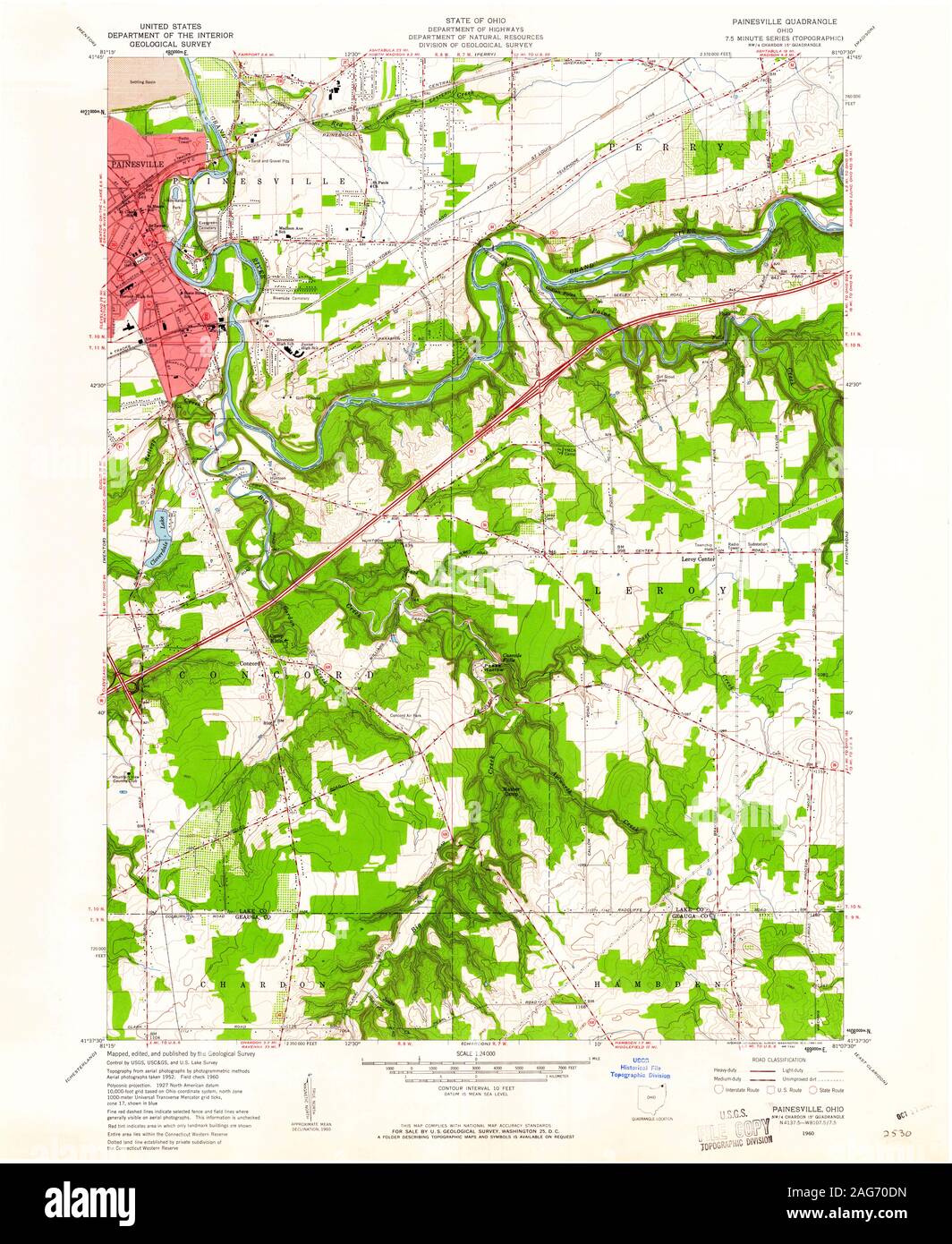 Painesville ohio map hires stock photography and images Alamy