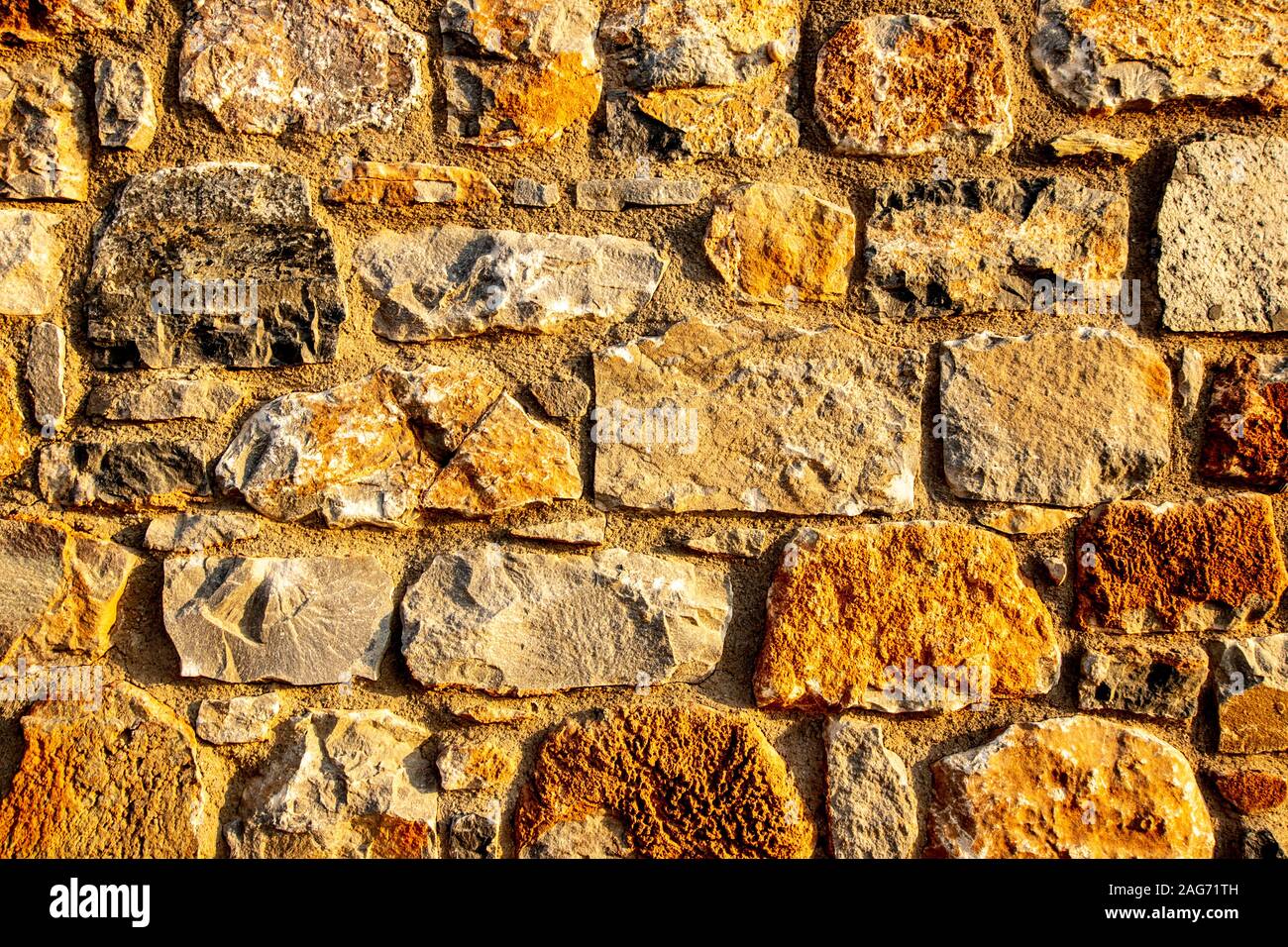 Background of ancient stone wall. Texture of old brick Stock Photo - Alamy