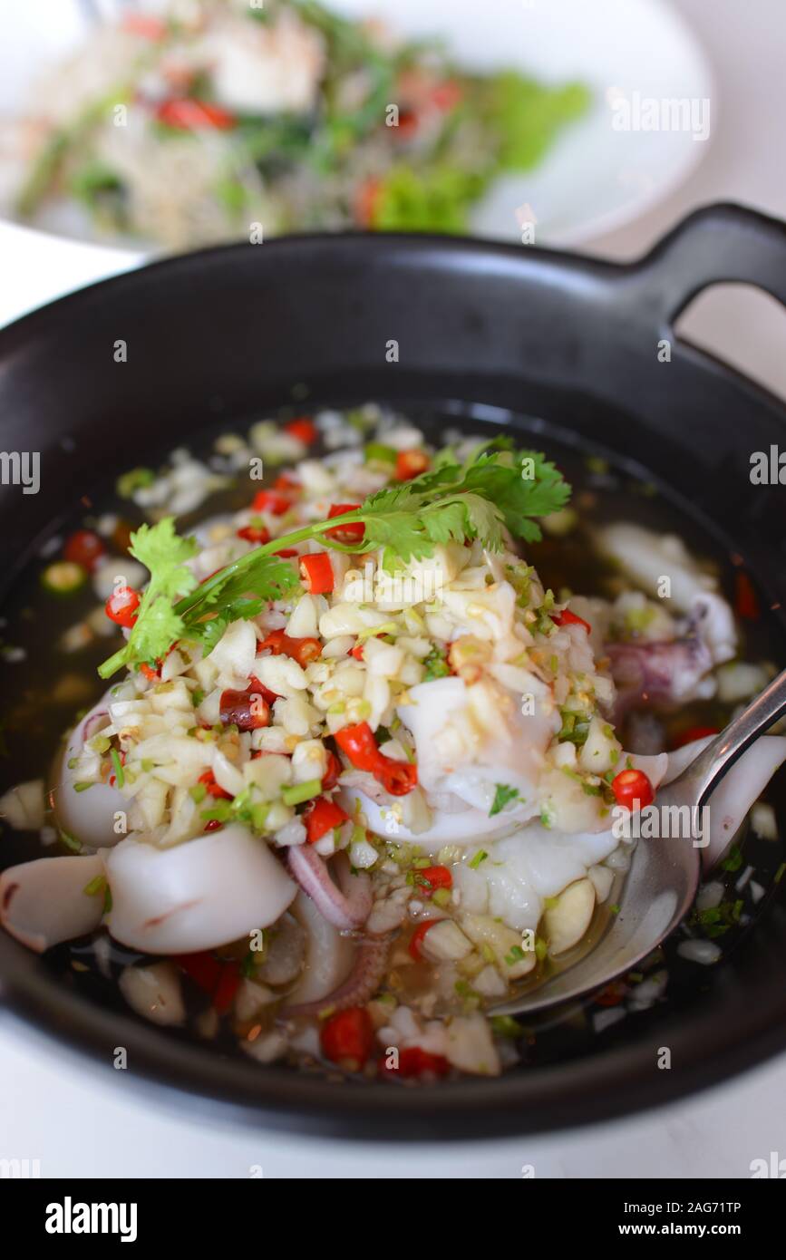 High angle shot of Thai traditional food Stock Photo - Alamy