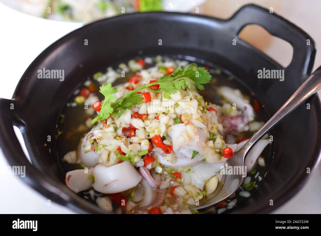 High angle shot of Thai traditional food Stock Photo - Alamy