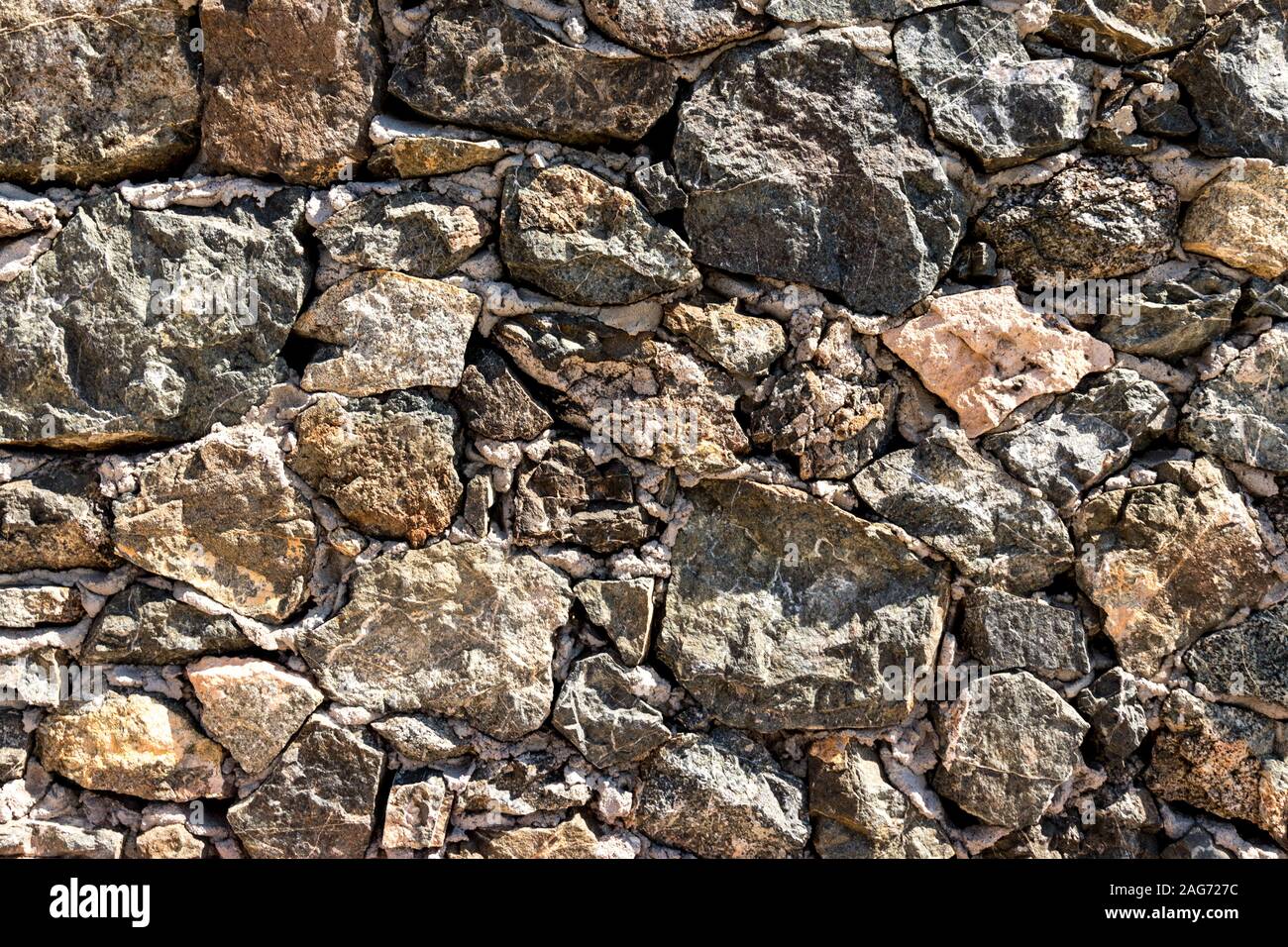 Background of ancient stone wall. Texture of old brick Stock Photo - Alamy