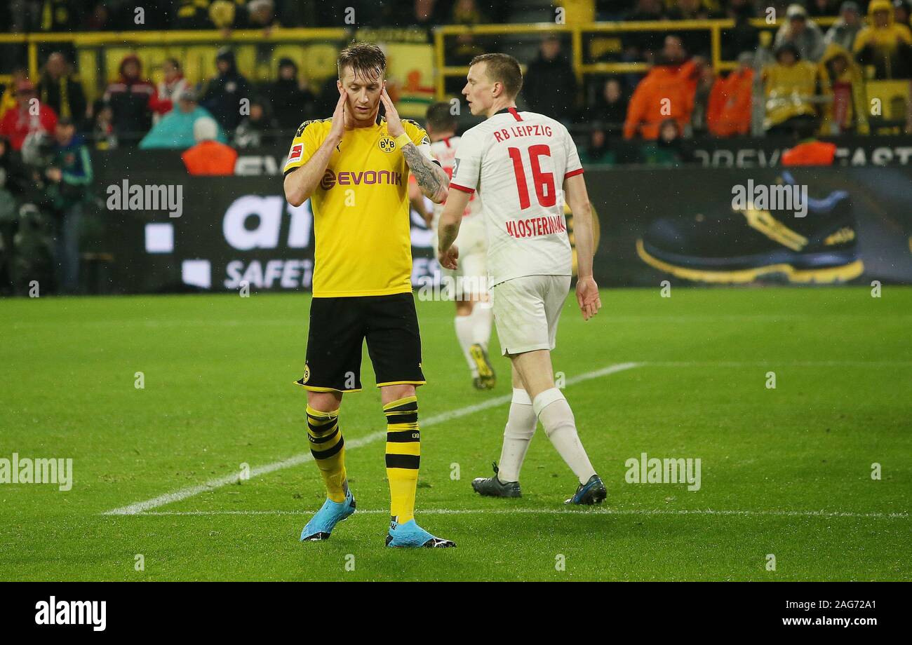 firo: 17.12.2019 Football, 2019/2020 1.Bundesliga: BVB Borussia Dortmund - RB Leipzig 3: 3 Marco Reus Enttauscht | usage worldwide Stock Photo