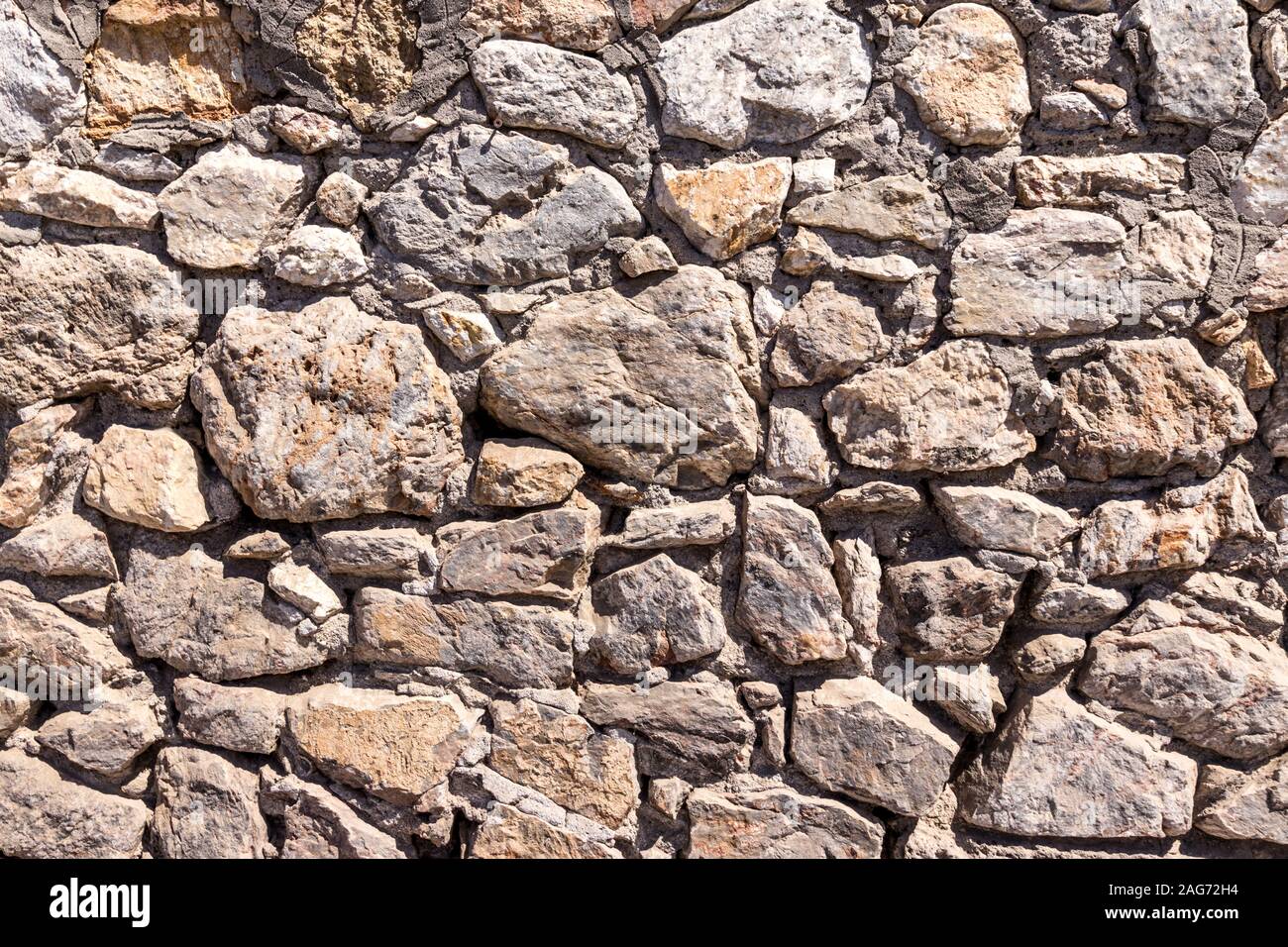 Background of ancient stone wall. Texture of old brick Stock Photo - Alamy