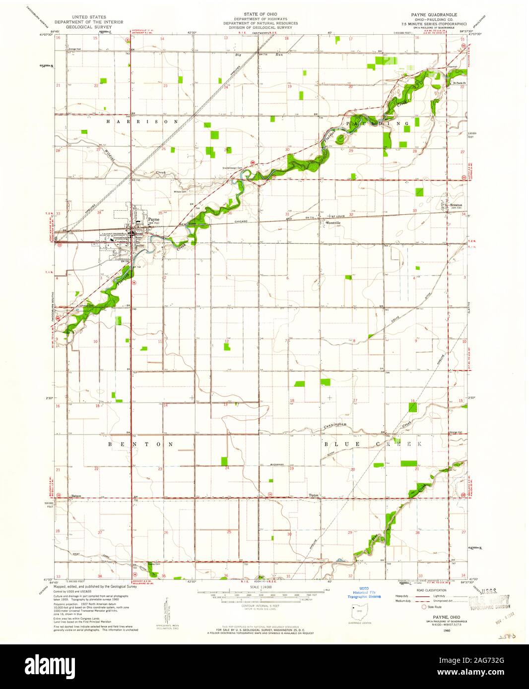 Map of payne ohio Cut Out Stock Images & Pictures Alamy