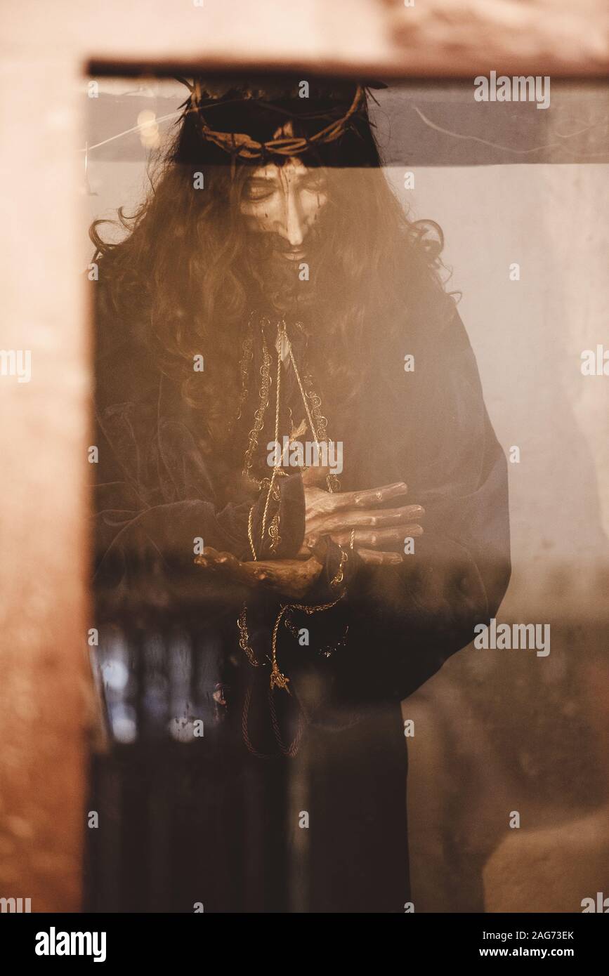Vertical shot of a Jesus Christ statue Stock Photo