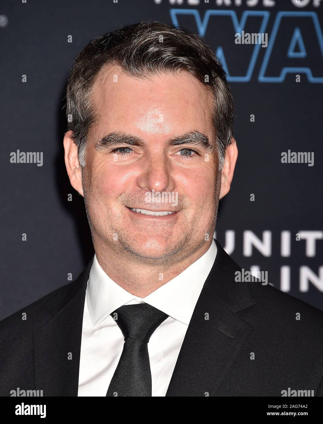 HOLLYWOOD, CA - DECEMBER 16: Jeff Gordon attends the Premiere of Disney's 'Star Wars: The Rise Of Skywalker' at the El Capitan Theatre on December 16, 2019 in Hollywood, California. Stock Photo