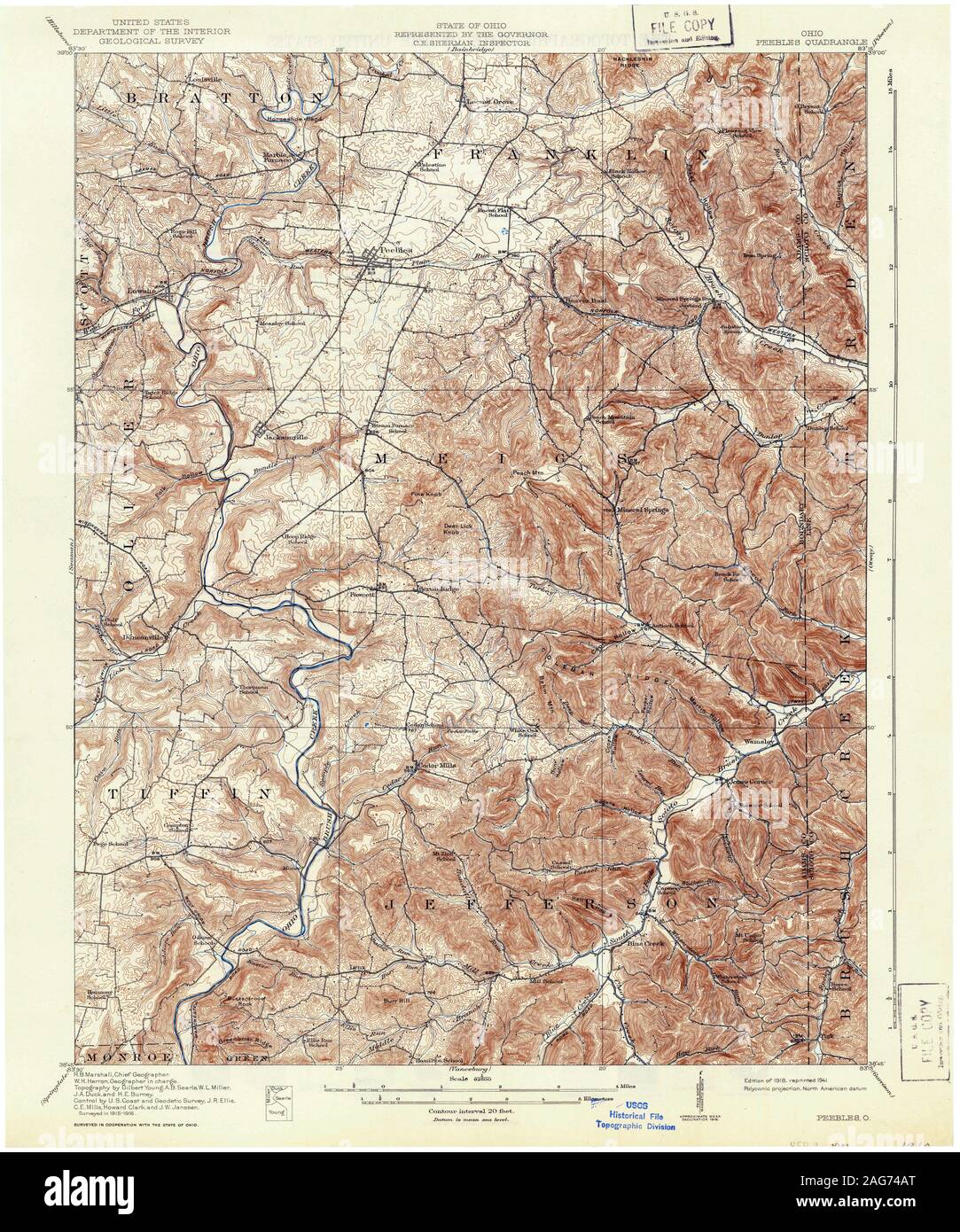Peebles map hires stock photography and images Alamy