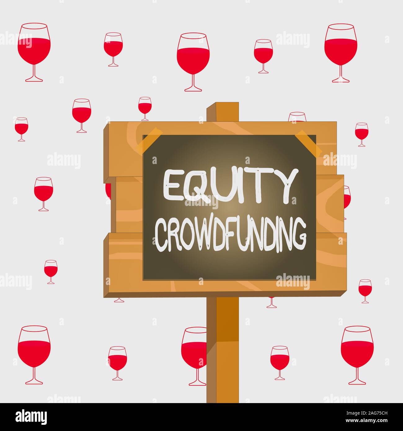 Text sign showing Equity Crowdfunding. Business photo showcasing ...
