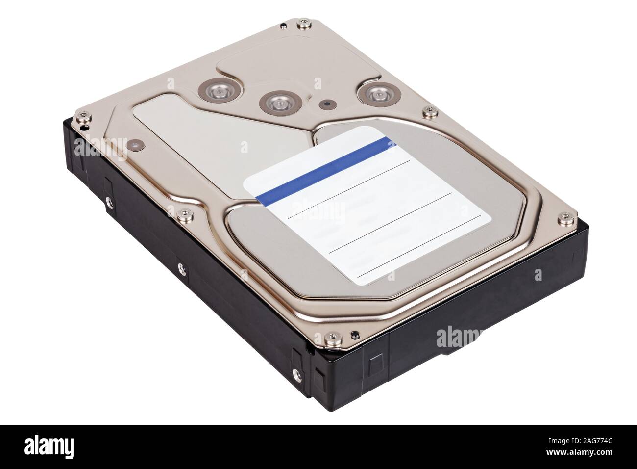 a modern high capacity 8 terabyte mechanical hard disk drive unit