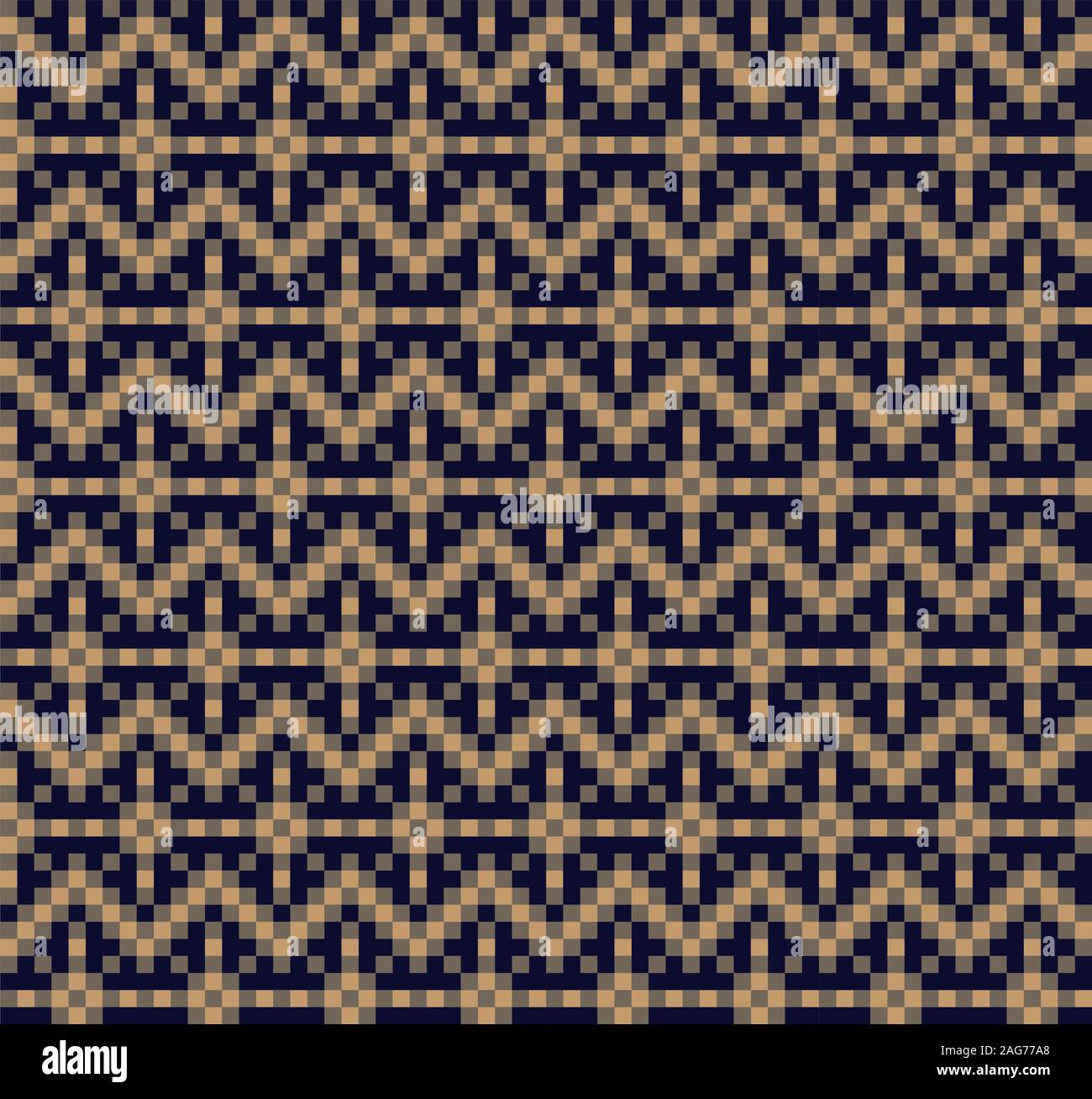 Christmas Fair Isle Seamless Pattern - This is a fair isle pattern suitable for website resources, graphics, print designs, fashion Stock Vector