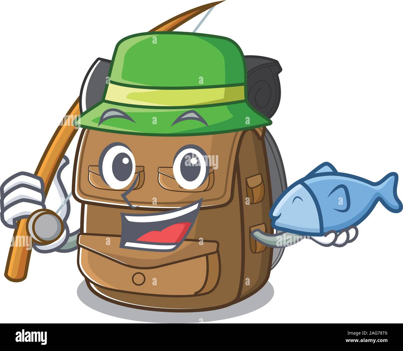 backpack with fish design