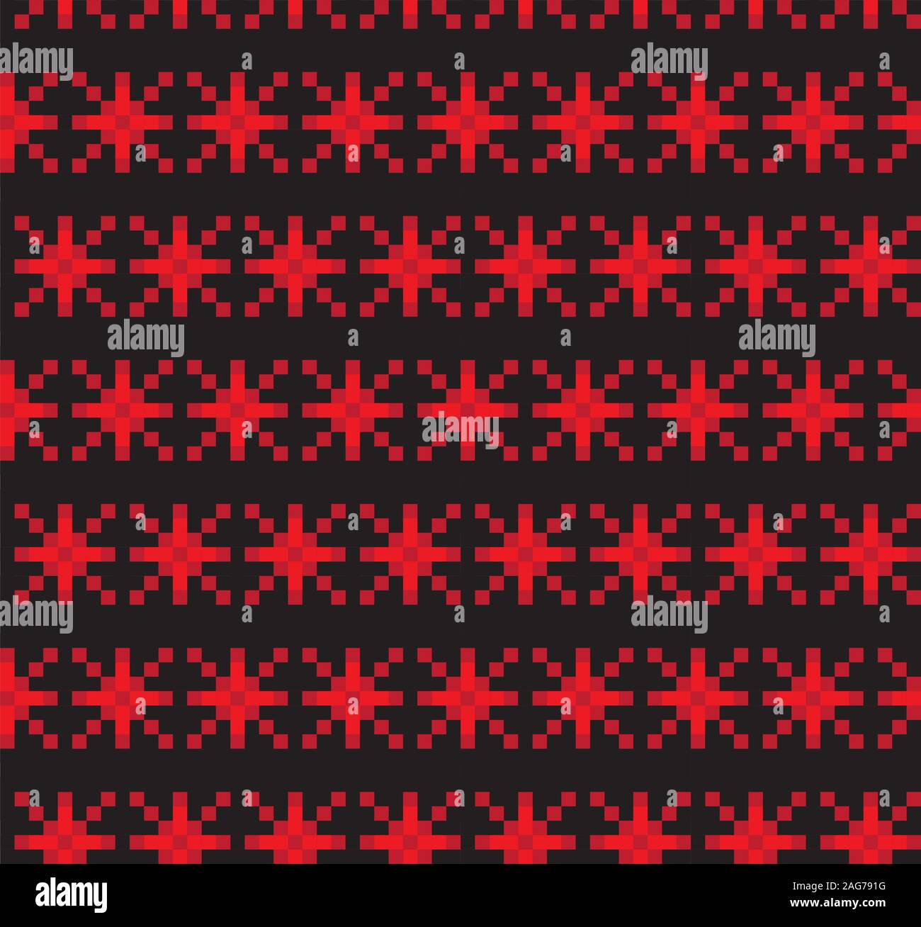 Christmas Fair Isle Seamless Pattern - This is a fair isle pattern suitable for website resources, graphics, print designs, fashion Stock Vector