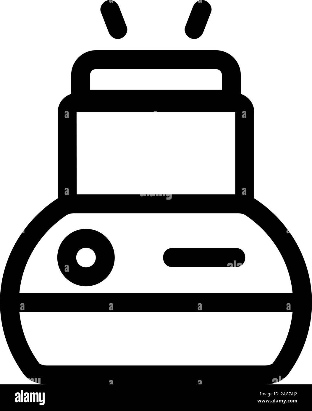 Air moisturiser icon vector. Isolated contour symbol illustration Stock ...