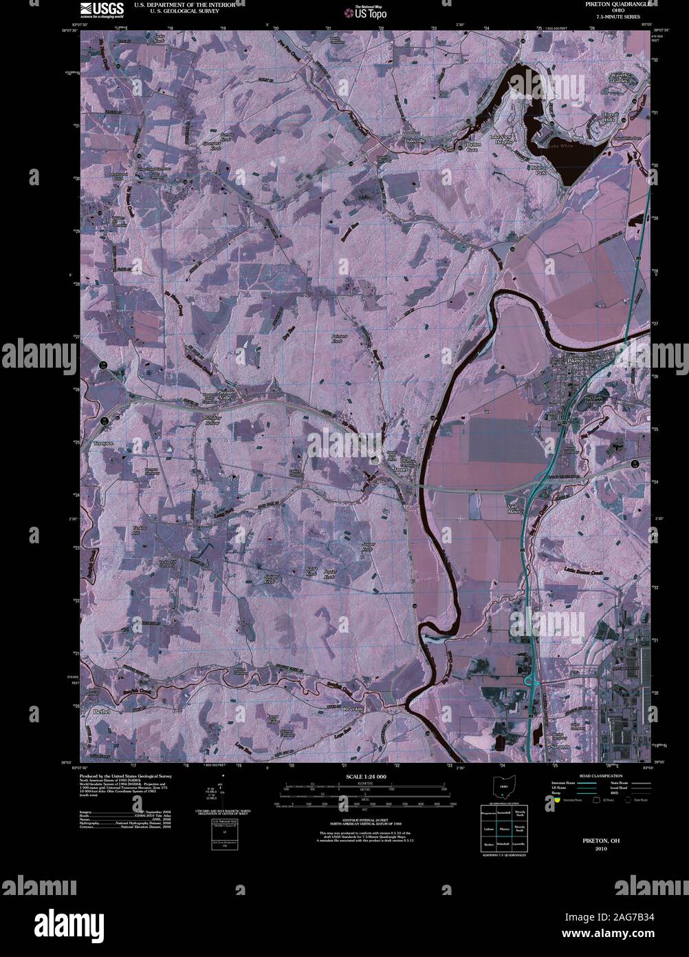 Map of piketon ohio hires stock photography and images Alamy