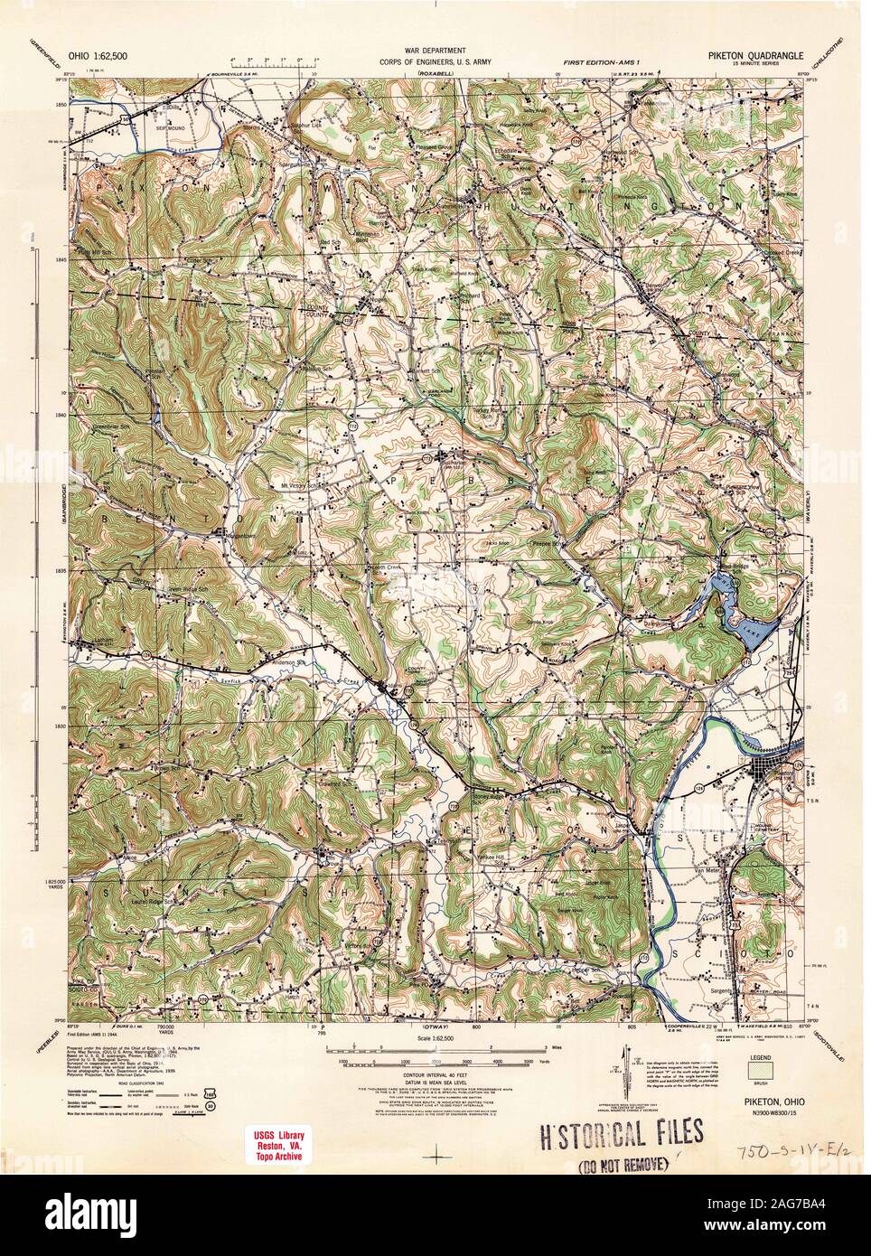 Piketon ohio map hires stock photography and images Alamy