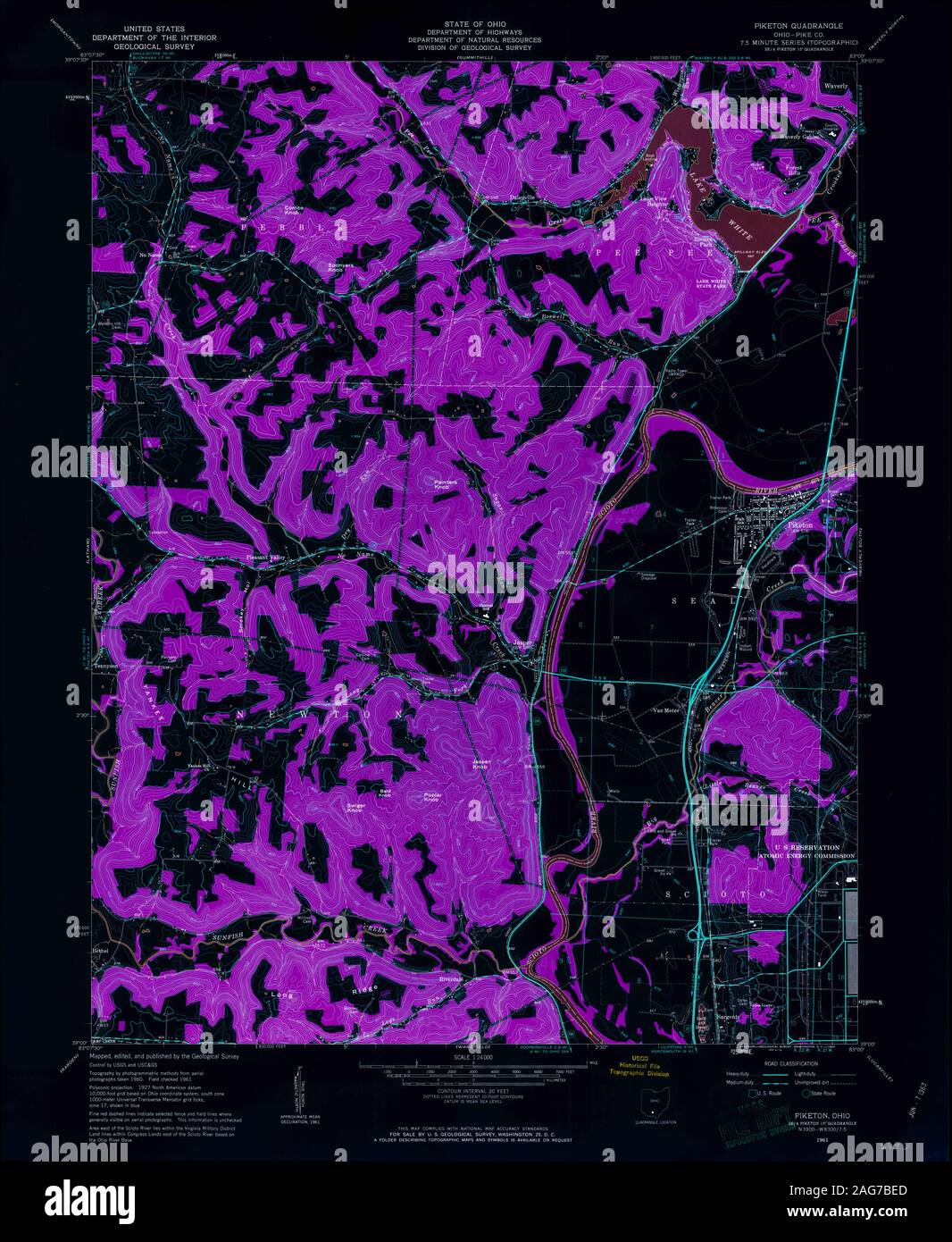 Map of piketon hires stock photography and images Alamy