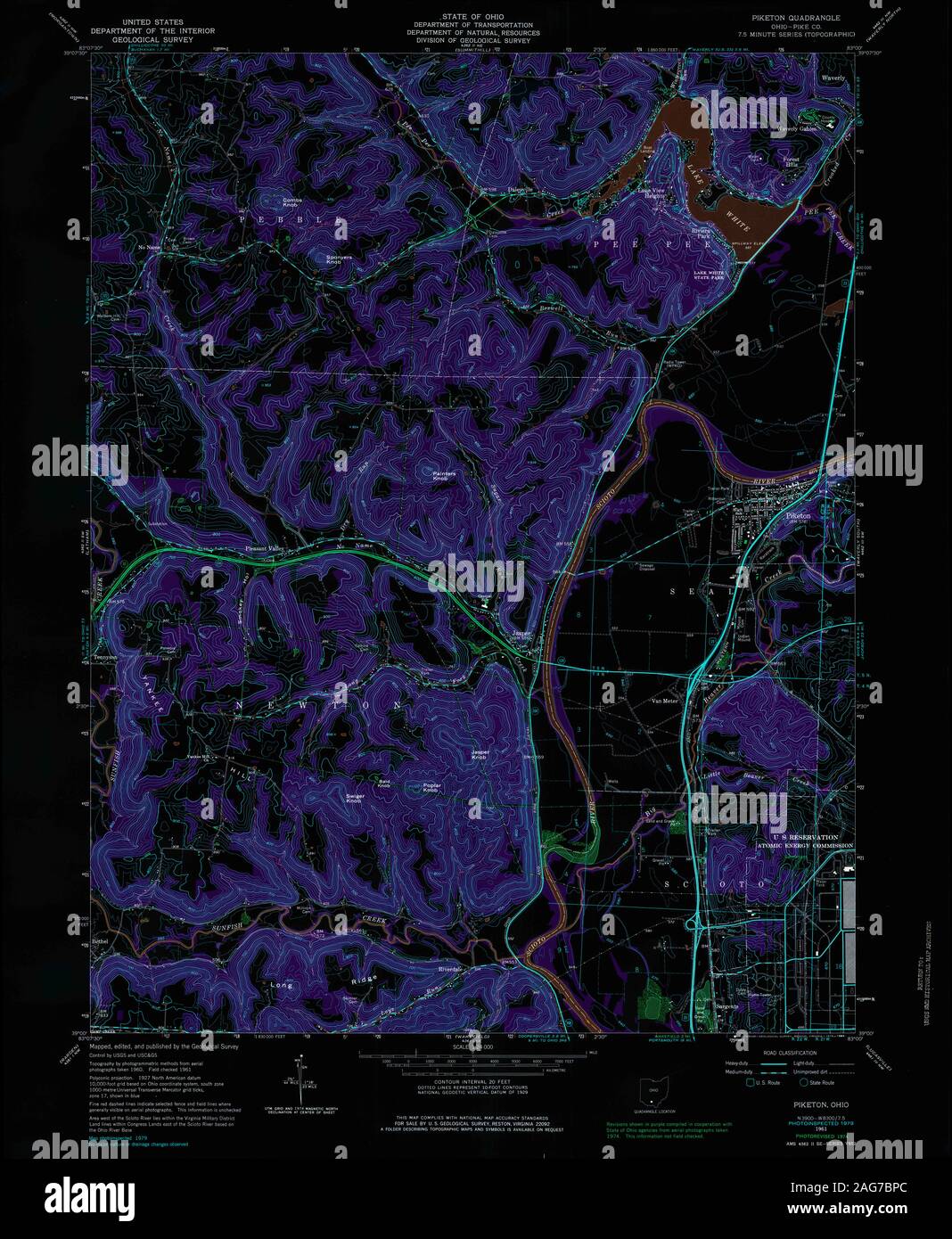 Piketon ohio map hires stock photography and images Alamy