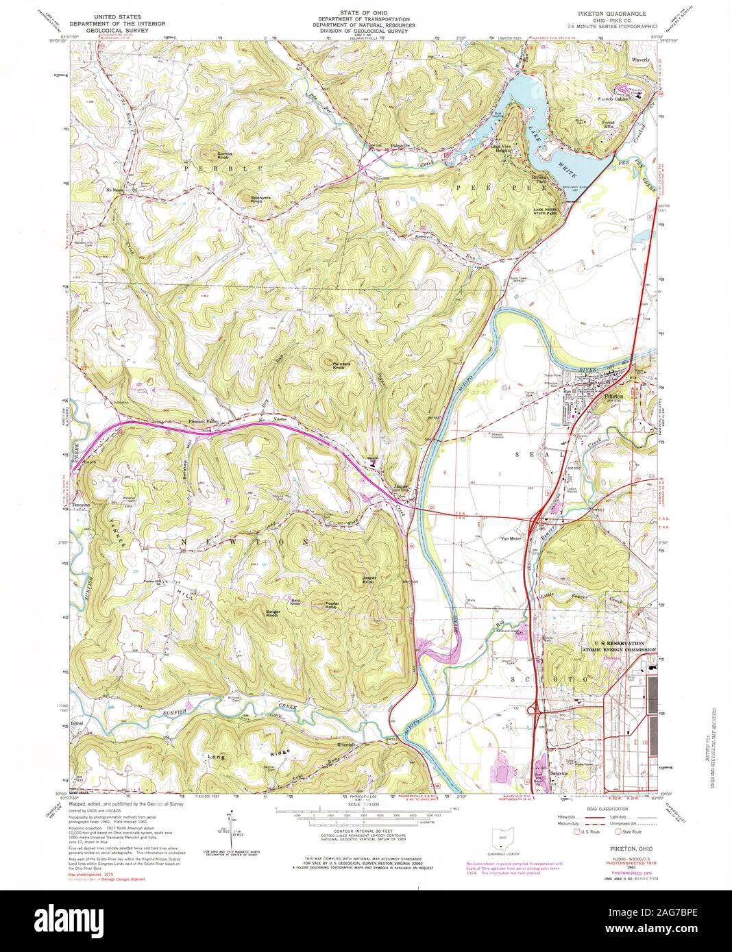 Map of piketon ohio Cut Out Stock Images & Pictures Alamy