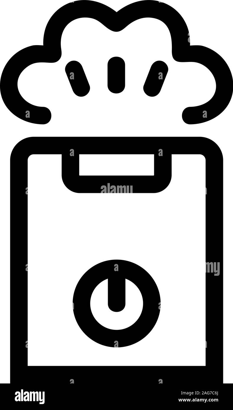 Air moisturiser icon vector. Isolated contour symbol illustration Stock ...