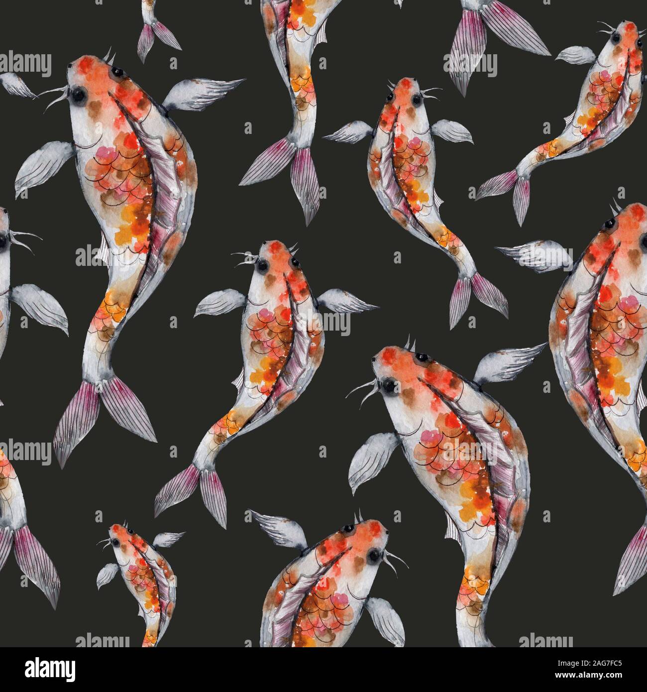 Koi painting hi-res stock photography and images - Alamy