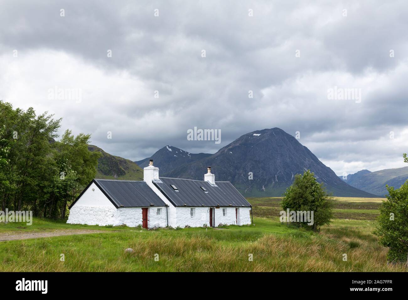 Blackrock Cottage, Glencoe, Highlands, Scotland Stock Photo