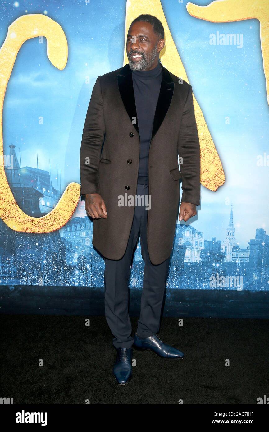 New York, USA. 16th Dec, 2019. Idris Elba at the world premiere of the movie 'Cats' at Alice Tully Hall. New York, December 16, 2019 | usage worldwide Credit: dpa/Alamy Live News Stock Photo