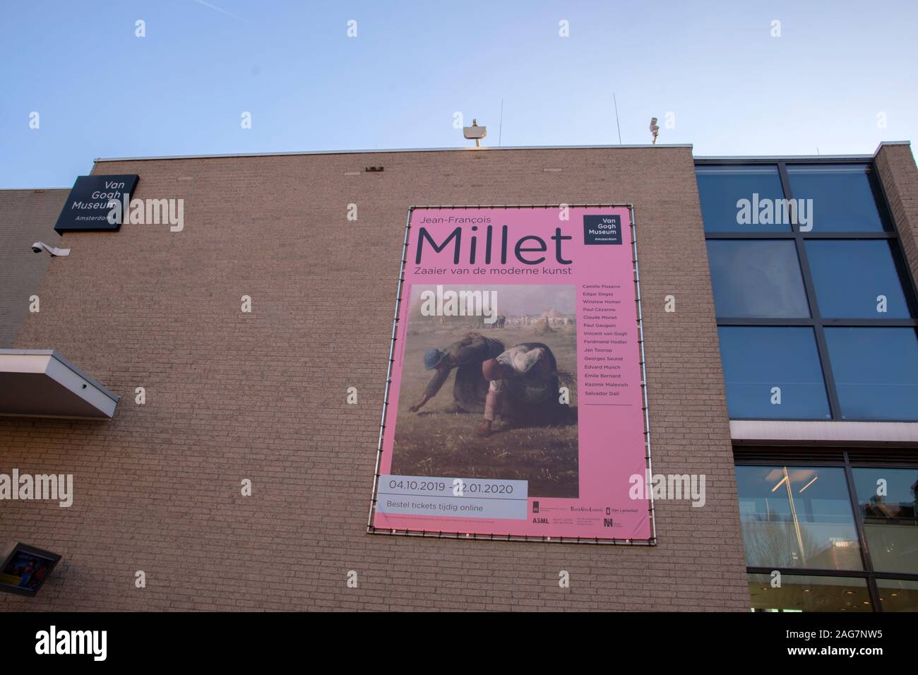 Billboard Millet Van Gogh Exhibition At Amsterdam The Netherlands 2019 Stock Photo