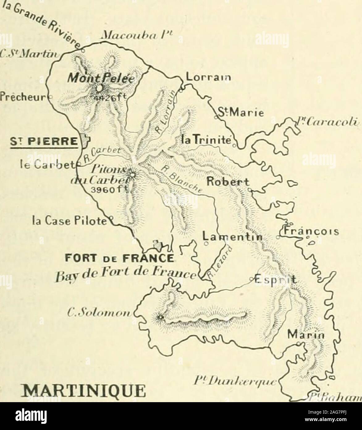 Mount Pelee Map