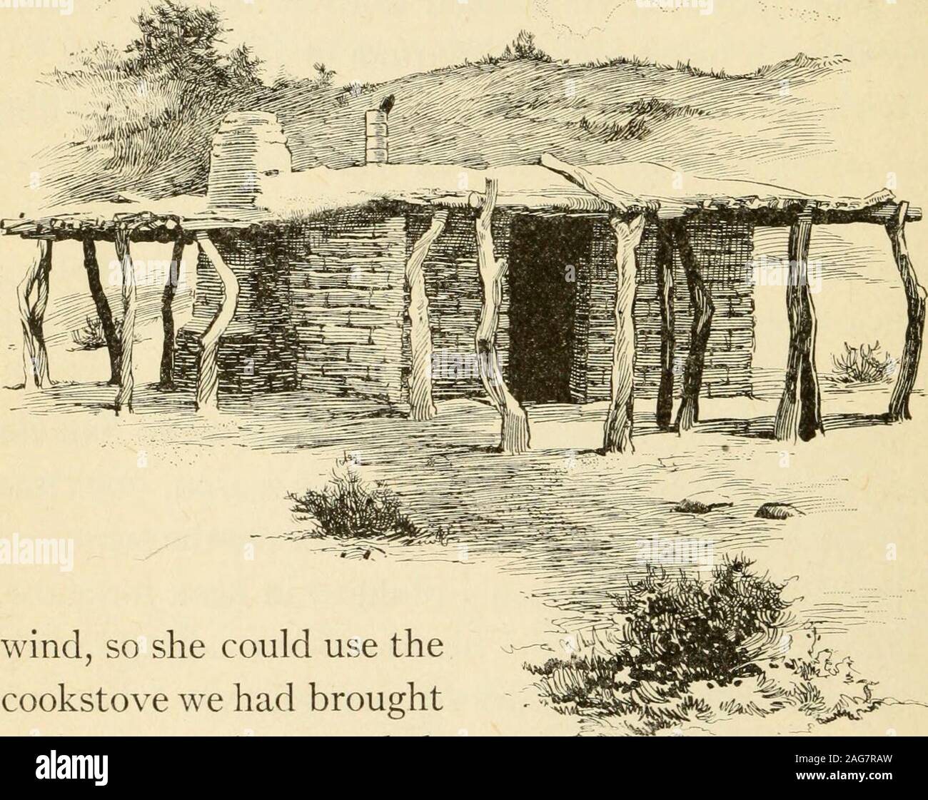 . Philip of Texas; a story of sheep raising in Texas. fellow who could have remained longdisheartened, simply because a grumbling old turkeybuzzard chanced to fly in front of him. The stream by the side of which I hoped to live formany a long year was not deep at this season, but clearas crystal, and just cool enough to give me the sensationof being keenly alive when I plunged in head foremost.I floundered about until I heard mother calling for meto hurry while the corn bread was hot, lest I lose myshgire, for both she and father were ravenously hungry. While we ate we decided where the cook c Stock Photo