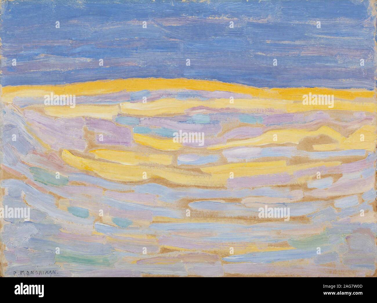 Dune I, 1909. Found in the Collection of Gemeentemuseum Den Haag. Stock Photo
