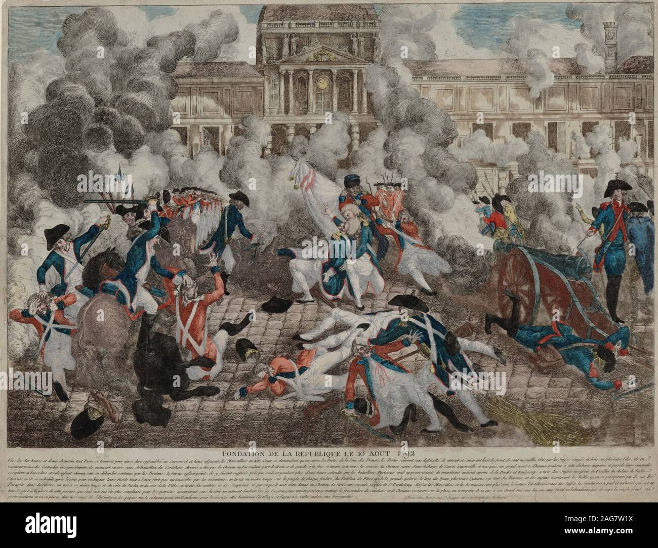 The Insurrection of 10 August 1792, 1792. Found in the Collection of