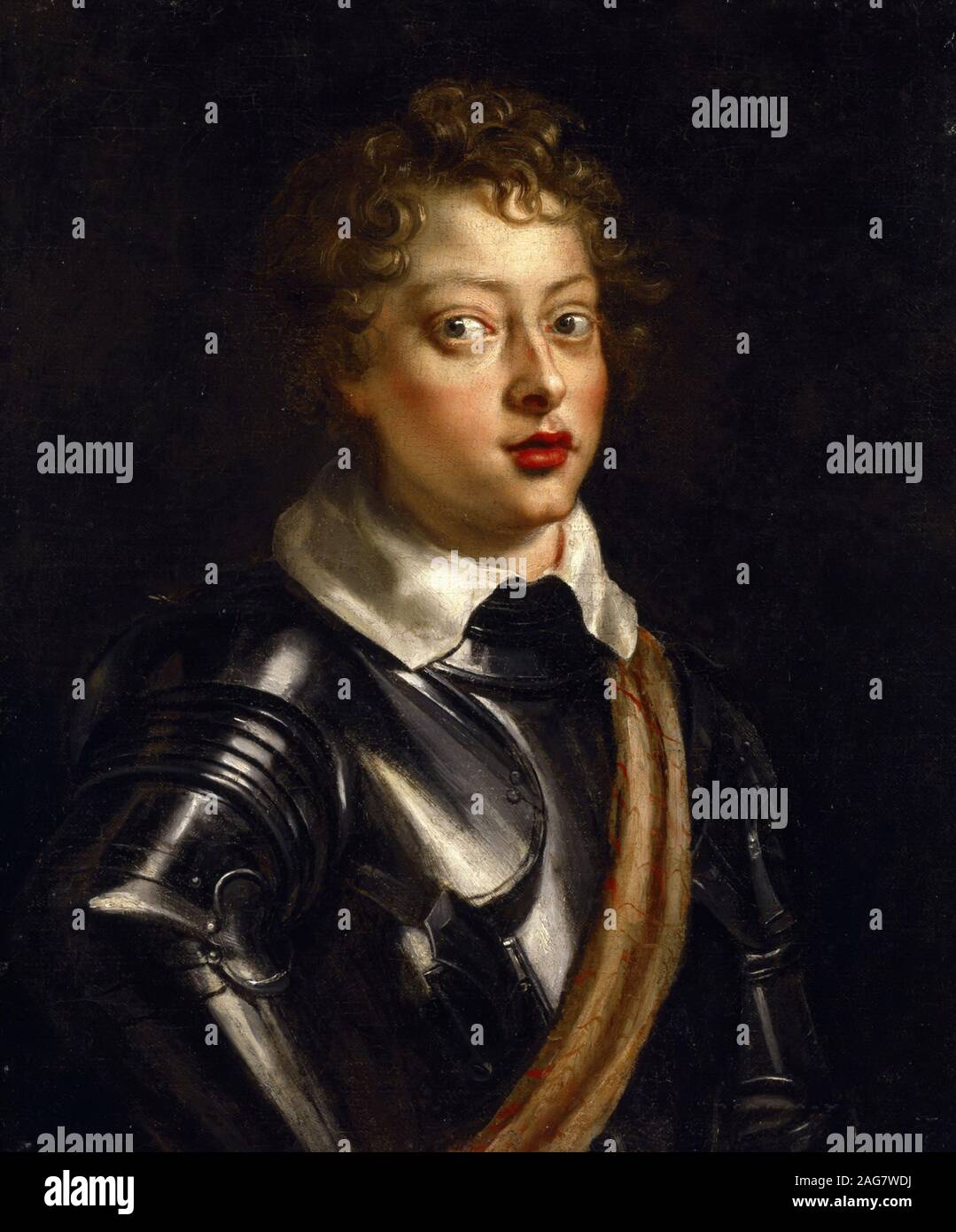 Portrait of Vincenzo II Gonzaga (1594-1627), Duke of Mantua, c. 1605. Private Collection. Stock Photo