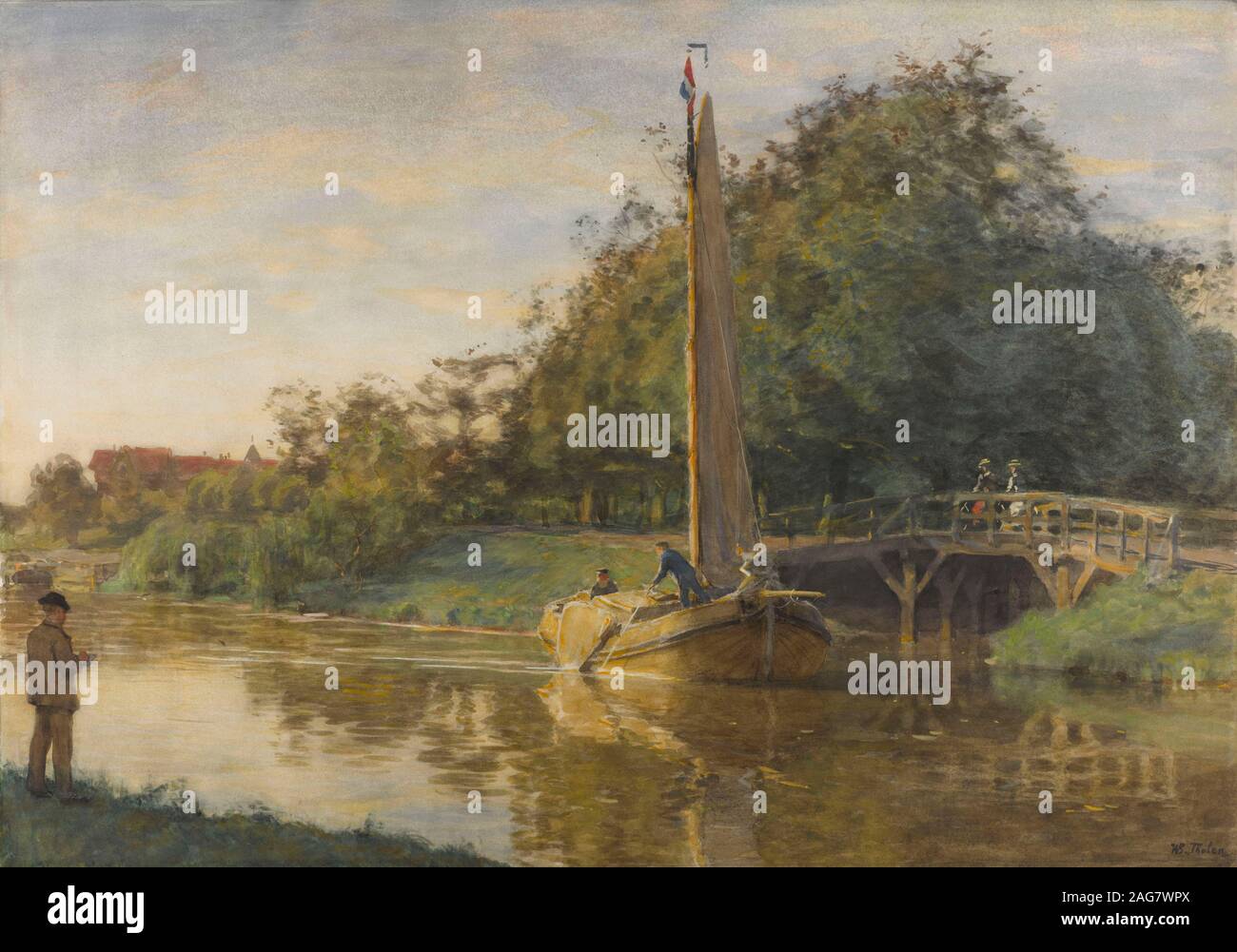 Koninginnegracht, ca 1901-1905. Found in the Collection of Gemeentemuseum Den Haag. Stock Photo
