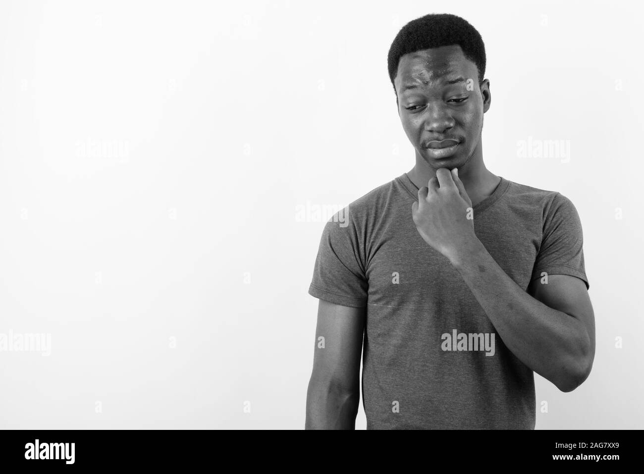 African american young man stress hi-res stock photography and images ...