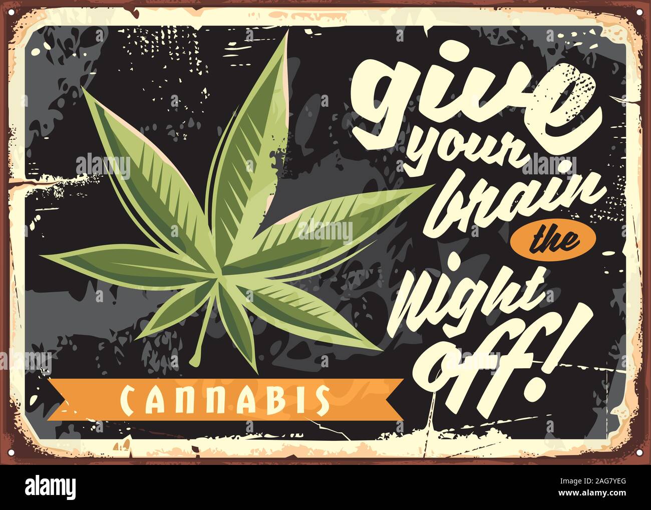 Marijuana leaf slogan legalize hi-res stock photography and images - Alamy