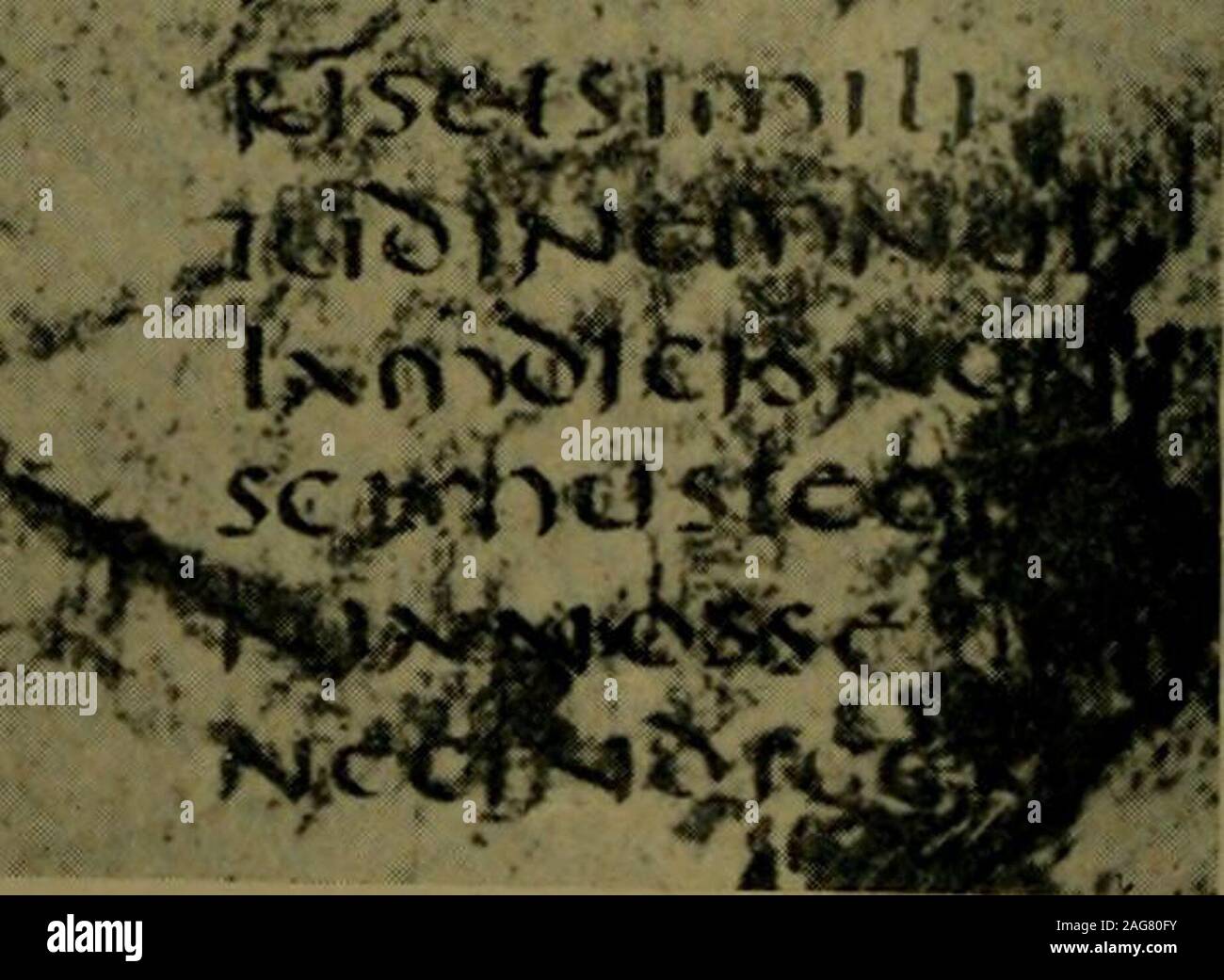 Incomplete Latin Scroll . Our Bible and the ancient manuscripts : being a history of the text ...