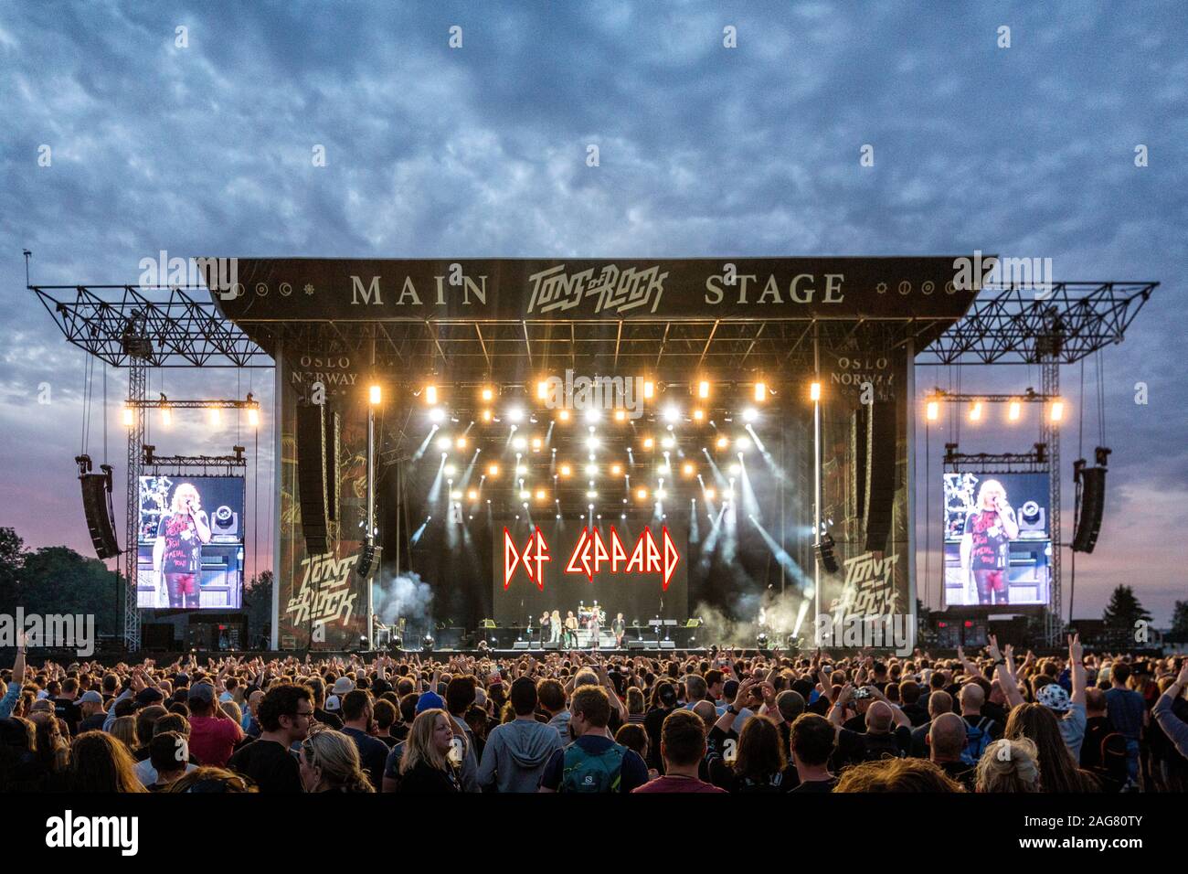 Oslo, Norway. 29th, June 2019. The English rock band Def Leppard performs a  live concert during