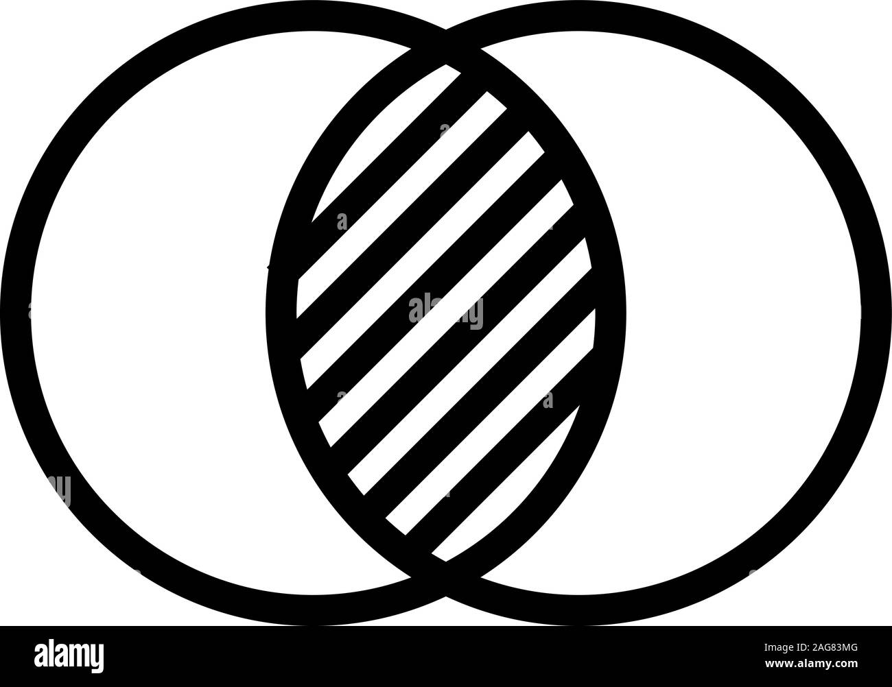 Crossing the charts is an icon vector. Isolated contour symbol ...