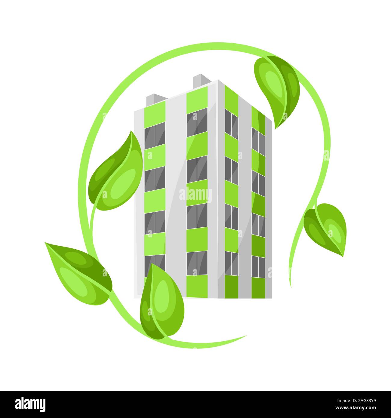 Green house concept illustration Stock Vector Image & Art - Alamy