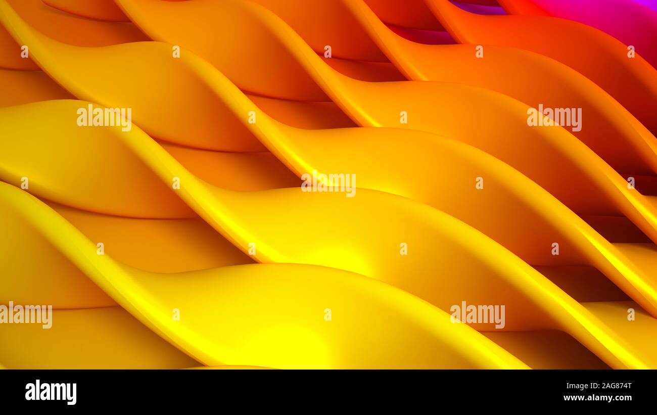 Yellow background. 3d rendering 3d illustration Stock Photo - Alamy