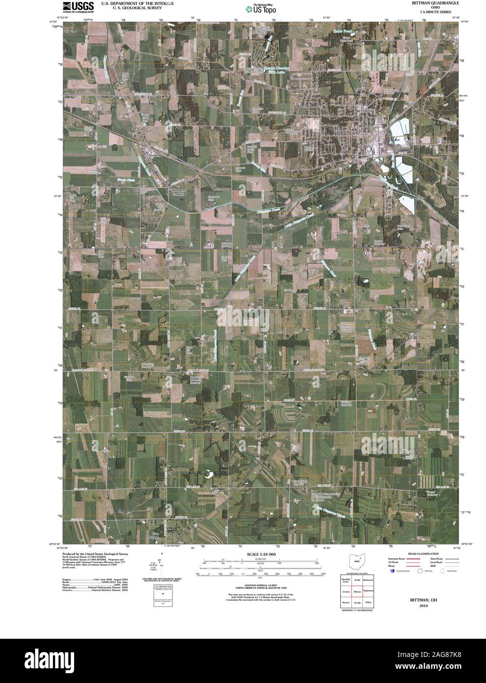 Map of rittman ohio hires stock photography and images Alamy