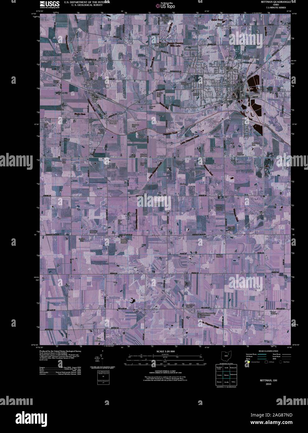 Map of rittman hires stock photography and images Alamy