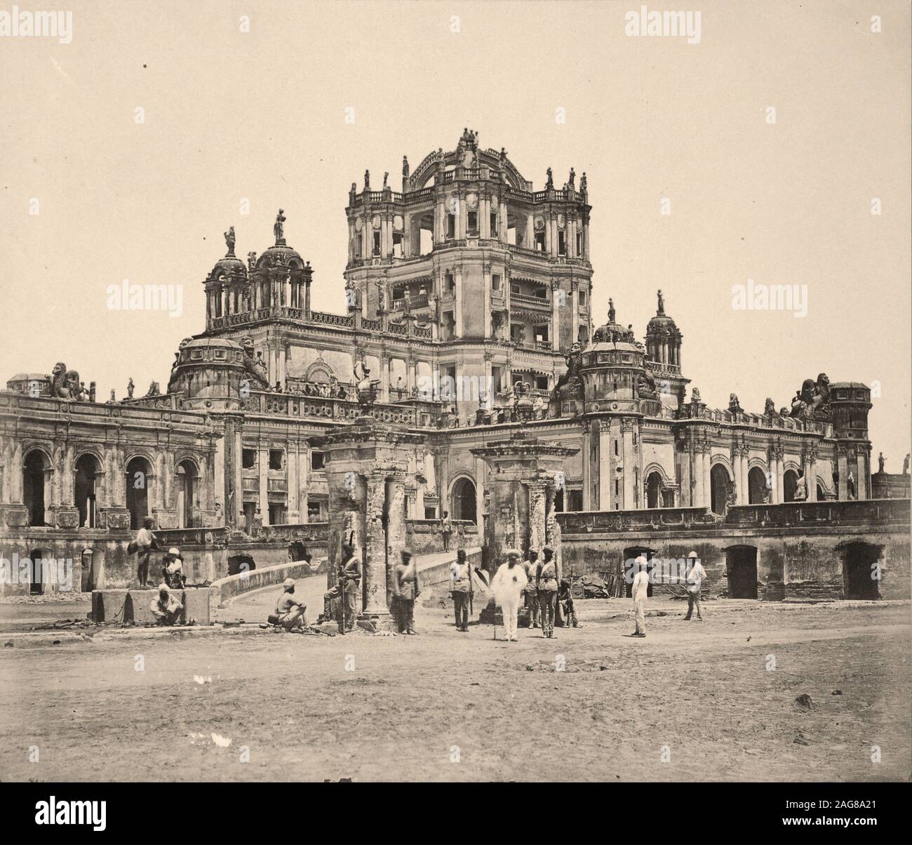 Felice Beato (1832 - 1909) - The Martinière College Stock Photo