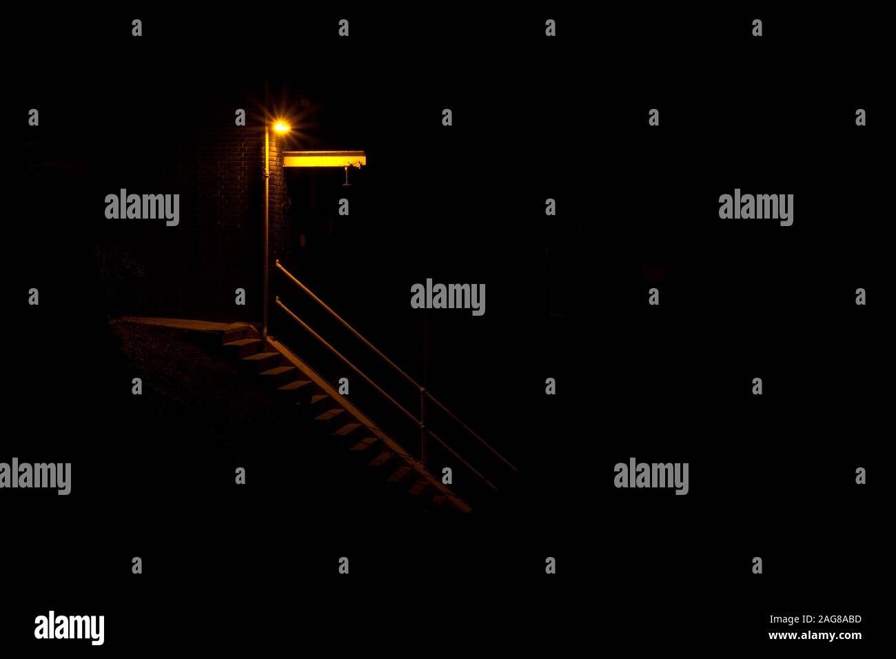 Illuminated stairs hi-res stock photography and images - Alamy