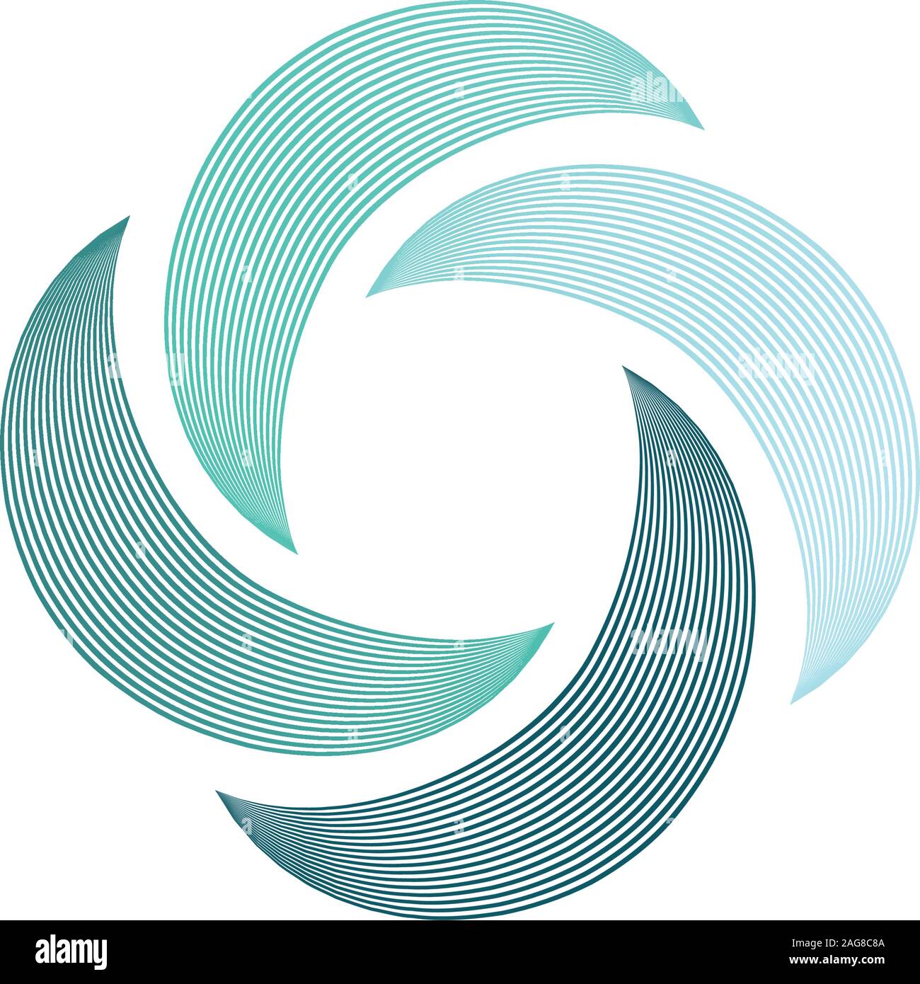 Abstract swirl icon, Hurricane logo, boomerang isolated symbol, vector ...