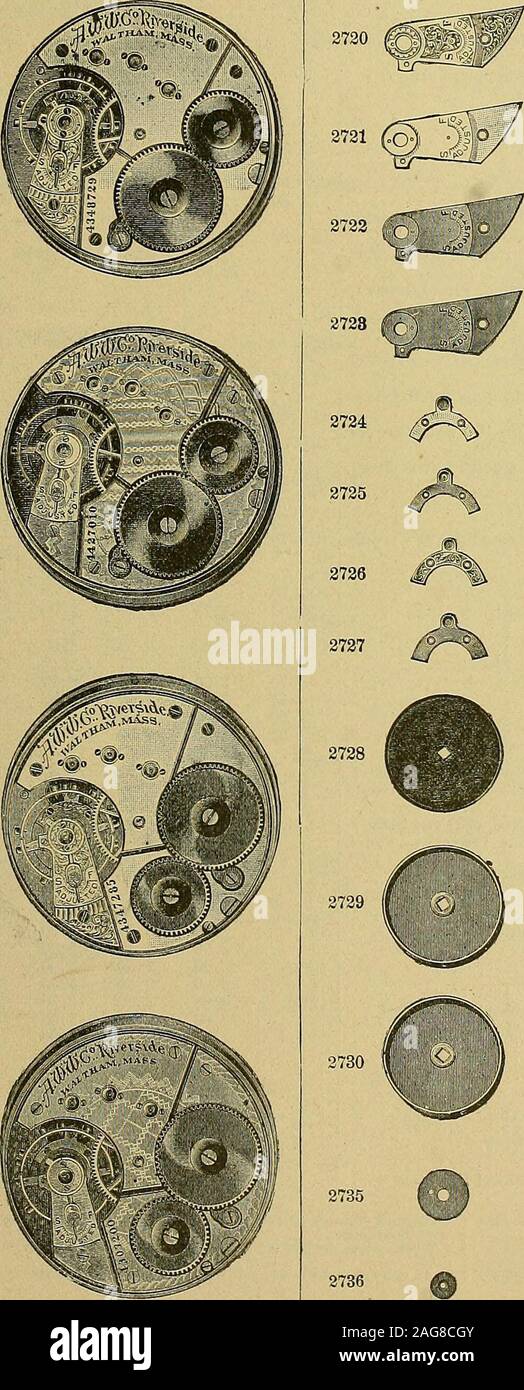 . 20th century catalogue of supplies for watchmakers, jewelers and kindred trades. 01.506.006.006.006.007.004.002,003.006.006.006.002.00 .758.00-8 00 .753.00 .50 $60.00 36.00 36.00.,7.O0I7.0017.001.50]1.0017.00^7.007,009.009.00 16.003.503.503.502..503.503.003.009.009.009.009.009.006.002.502..509.009.009.002..501-50 10.00 10.001.503..501.00 To a?oid mistakes, when orderinf^ material, the following directions should be carefully observed : Give Catalogue Number of Part Wanted ; Give Name of Movement; Give Number of Movement. Compare Number of Leaves in Pinions and Number of Teeth in Wheels of ma Stock Photo