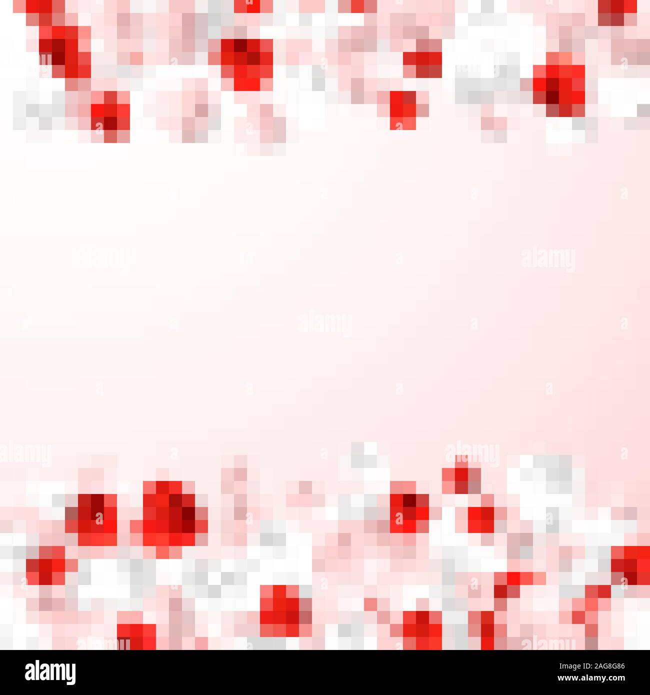 Happy Valentines Day background, flying red, pink and white hearts ...