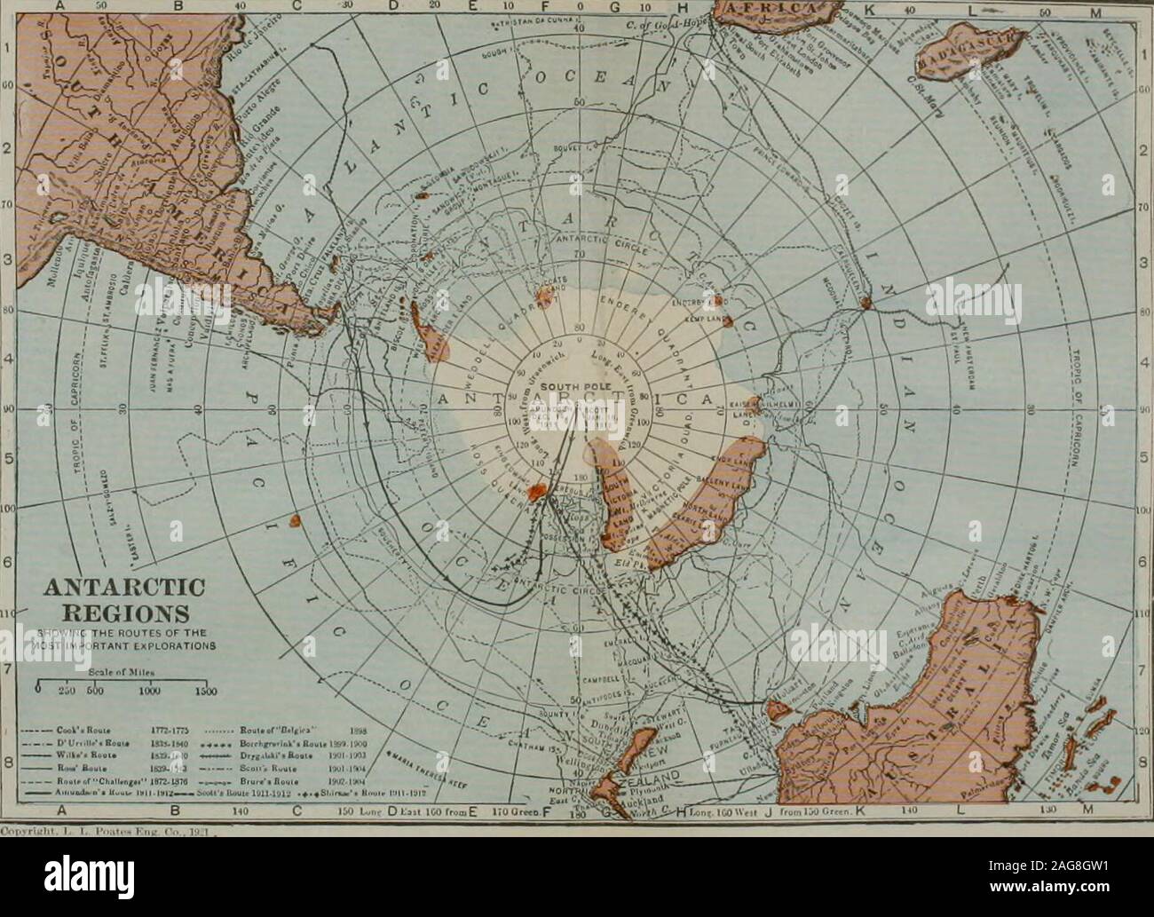 Collier's new encyclopedia : a loose-leaf and self-revising reference work  ... with 515 illustrations and ninety-six maps. The barometric pres-sure  within the Antarctic regions appearsto be low, considerably under  29.000inches. The